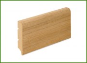 Skirting boards veneered MDF veneer oak 80*16 R10